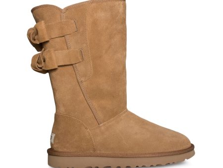 UGG Allegra Bow II Chestnut Boots - Women s Fashion