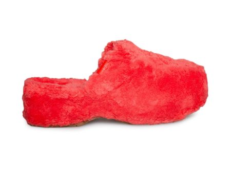 UGG Fuzz Sugar Clog Red Current Shoes - Women s For Cheap