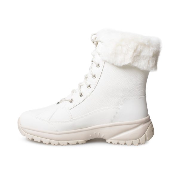 UGG Yose Fluff White Boots - Women s Online Hot Sale