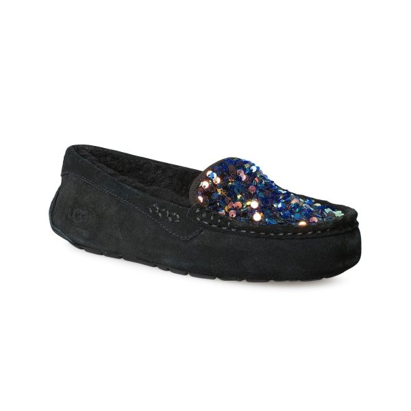 UGG Ansley Stellar Sequin Black Slippers - Women s Online Sale