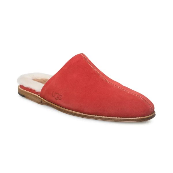 UGG Chateau Slip On Samba Red Slippers - Women s Sale