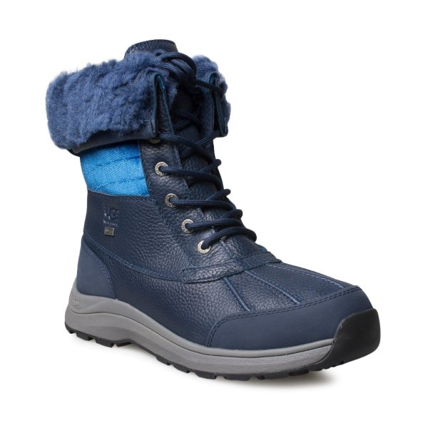 UGG Adirondack III Velvet Croc Navy Boots - Women s For Sale