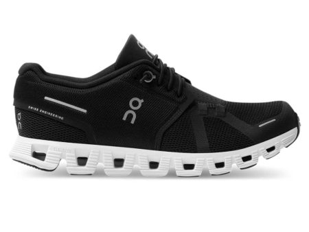 Women s Cloud 5 Running Shoe- Black White - Regular (B) Sale