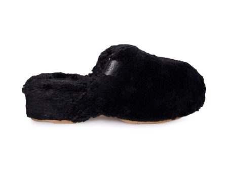 UGG Fuzz Sugar Clog Black Shoes - Women s Sale