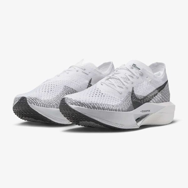 Women s Nike ZoomX Vaporfly Next% 3 Running Shoe- White Dark Smoke Grey Particle Grey- Regular (B) For Cheap