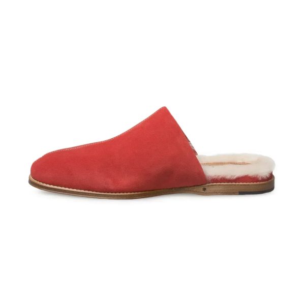 UGG Chateau Slip On Samba Red Slippers - Women s Sale