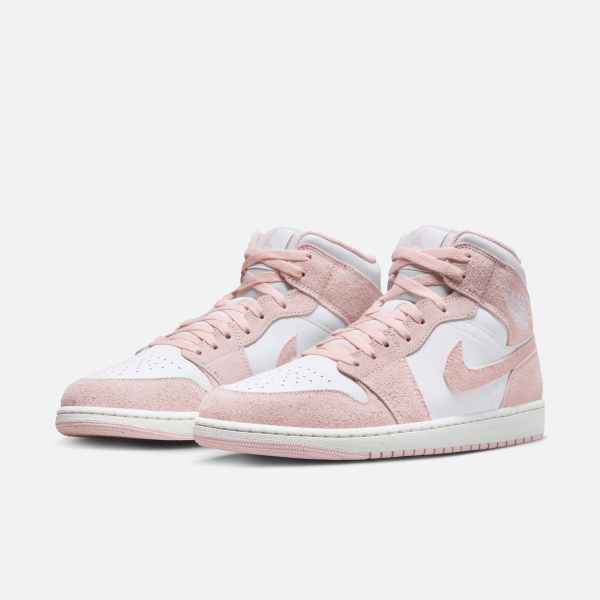 Air Jordan 1 Mid  Pink Suede  Online