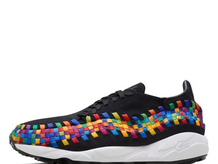 Women s Nike Air Footscape Woven OG  Rainbow  - Black White Hot on Sale