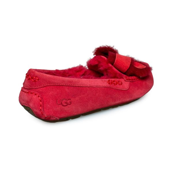 UGG Ansley Heritage Bow Ribbon Red Slippers - Women s Online now