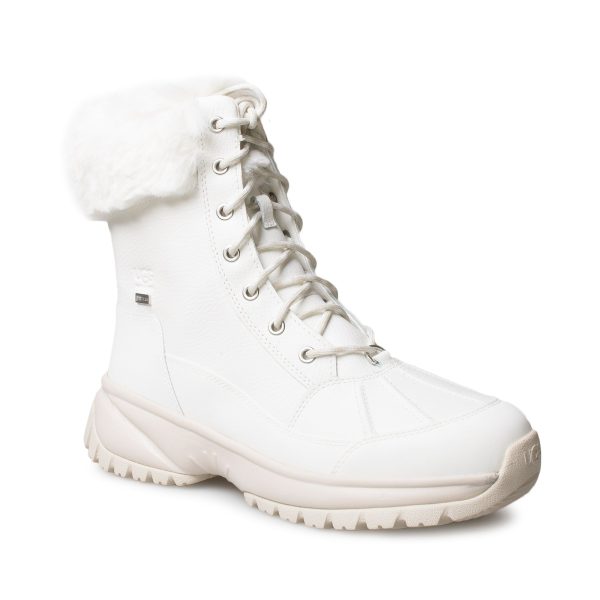 UGG Yose Fluff White Boots - Women s Online Hot Sale