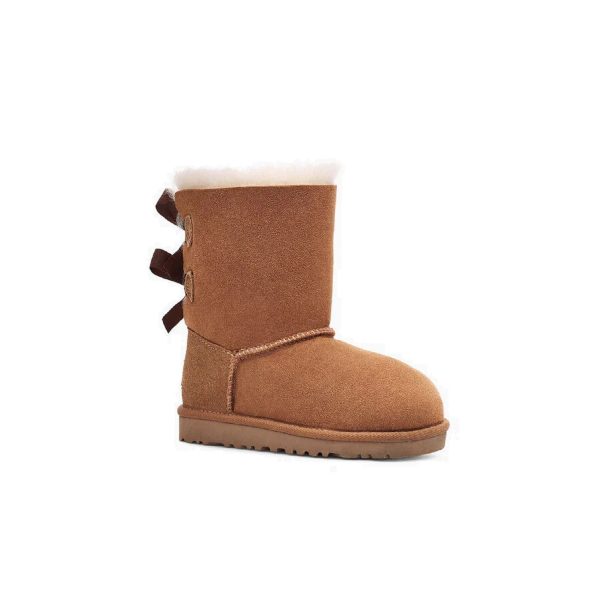 UGG Kids  Bailey Bow II (Chestnut) Fashion