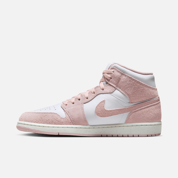 Air Jordan 1 Mid  Pink Suede  Online