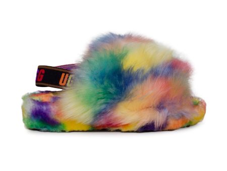 UGG Fluff Yeah Pride Rainbow Slippers - Women s Supply