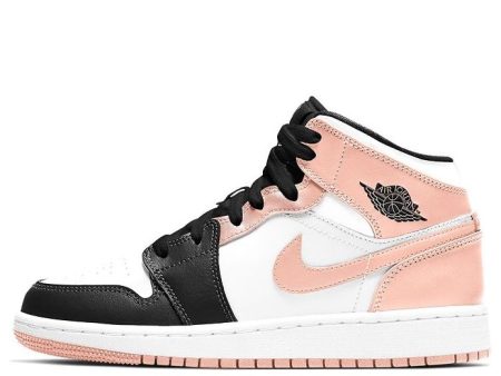 Air Jordan 1 Mid GS  Crimson Tint  554725-133 For Cheap