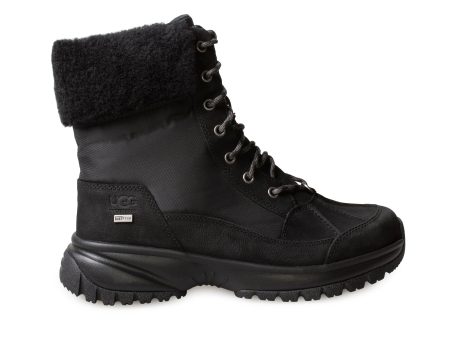 UGG Yose Fluff Hiker Black Boots - Women s Discount