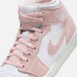 Air Jordan 1 Mid  Pink Suede  Online