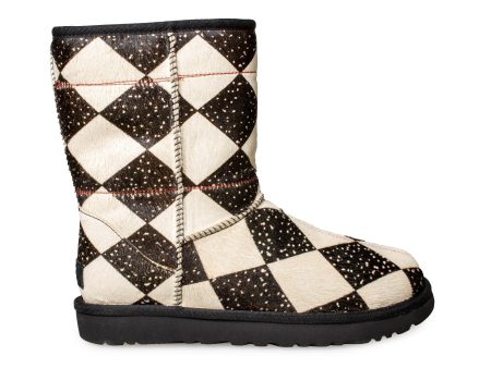 UGG X TSCHABALALA Self Classic Diamond Black   White Boots - Women s Online Sale