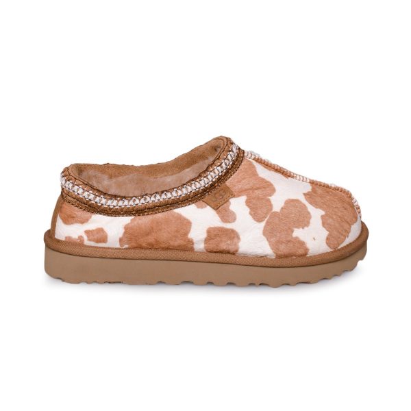 UGG Tasman Cow Print Mesa Sand Slippers - Women s Online Hot Sale