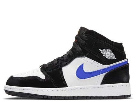 Air Jordan 1 Mid GS  Black Racer Blue  554725-084 Cheap