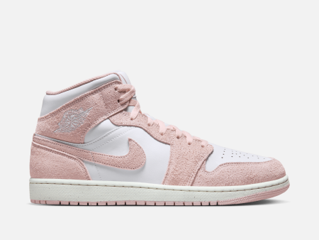 Air Jordan 1 Mid  Pink Suede  Online